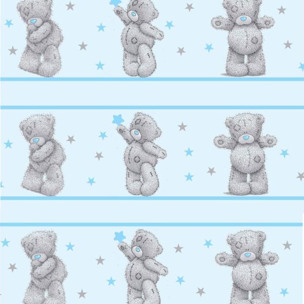 Blue Teddy Bear Border