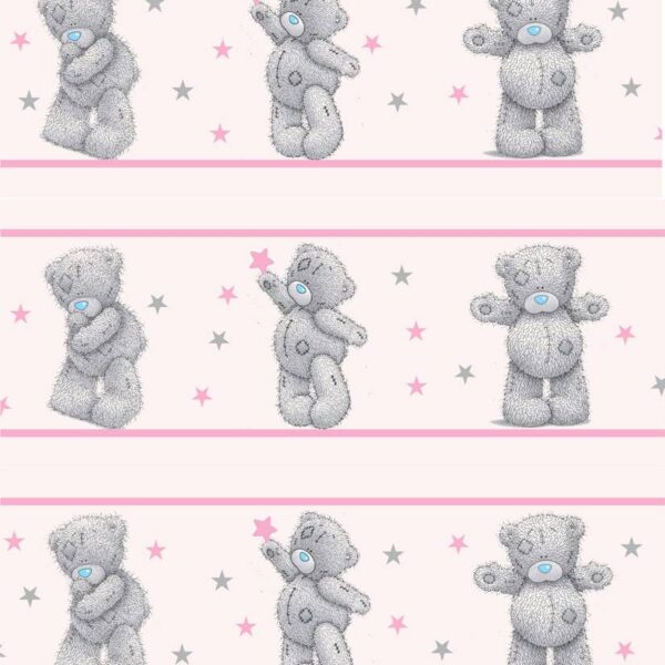 Pink Teddy Bear Border