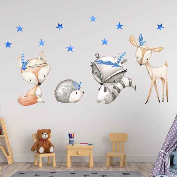 Forest Friends in Blue