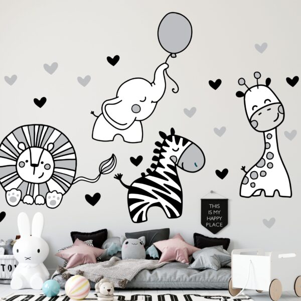 Black & White Wild Animals