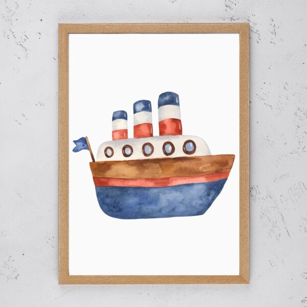 Watercolour Transport - Boat