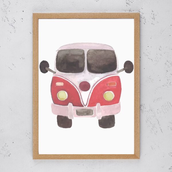 Watercolour Transport - Kombi