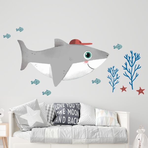 Watercolour Big Shark