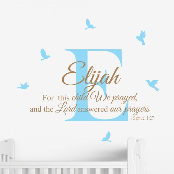 Capital Letter with Quote and Birds