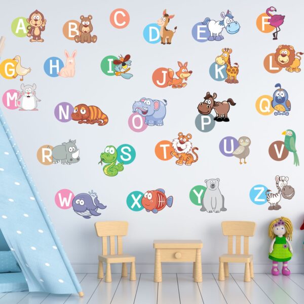 Afrikaans Cartoon Animal Alphabet