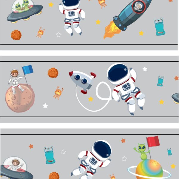 Astronaut & Space Border