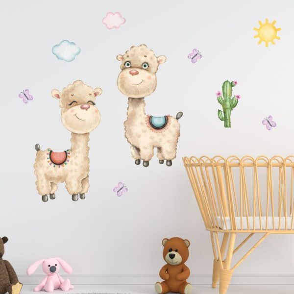 Super cute watercolour Llama's