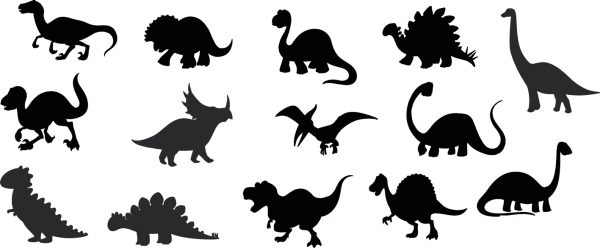 Simple Dino Silhouettes - Image 2