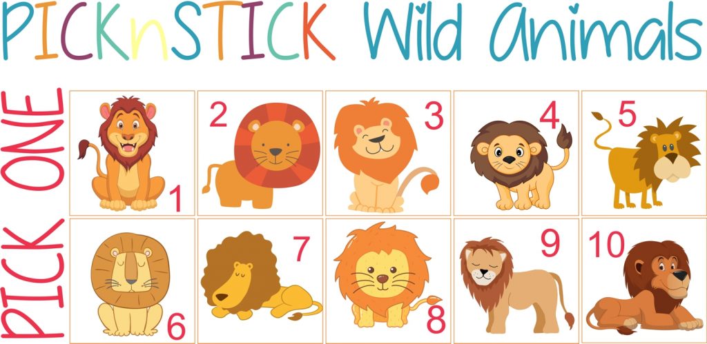 Pick 'n Stick Wild Animals - Kidz 'n Clan