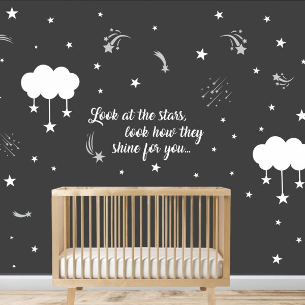 "Look at the Stars" Quote, Clouds & Stars