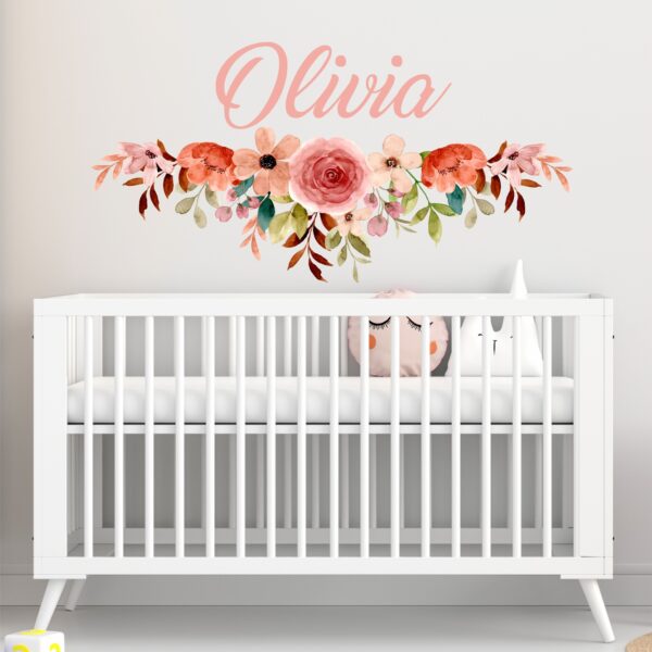 Watercolour Floral Name