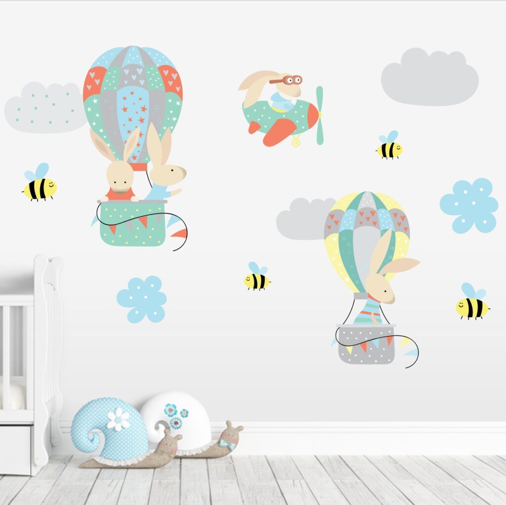 Bunny, Hot Air Balloons & Plane