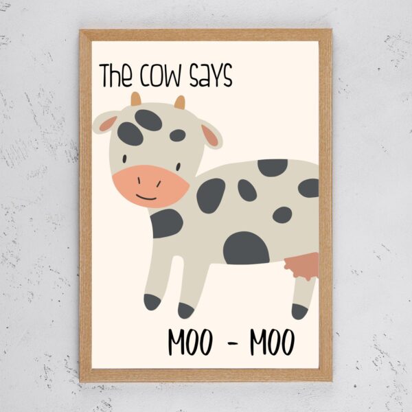 Farm Animals & Quote - Cow