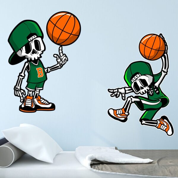 Skeleton Basketball Players