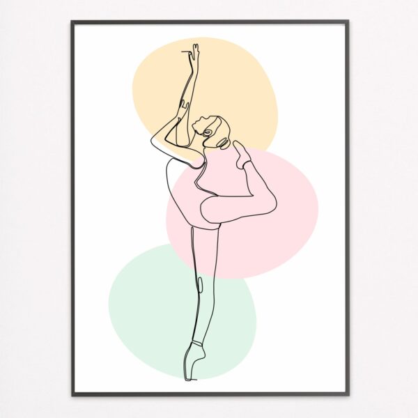 Line Drawing Ballerina II