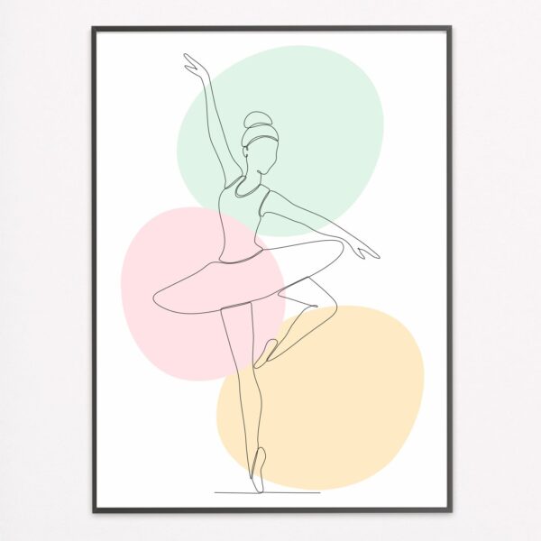 Line Drawing Ballerina III