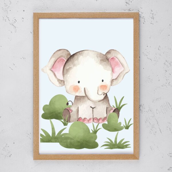 Wild Animals in Watercolour - Elephant