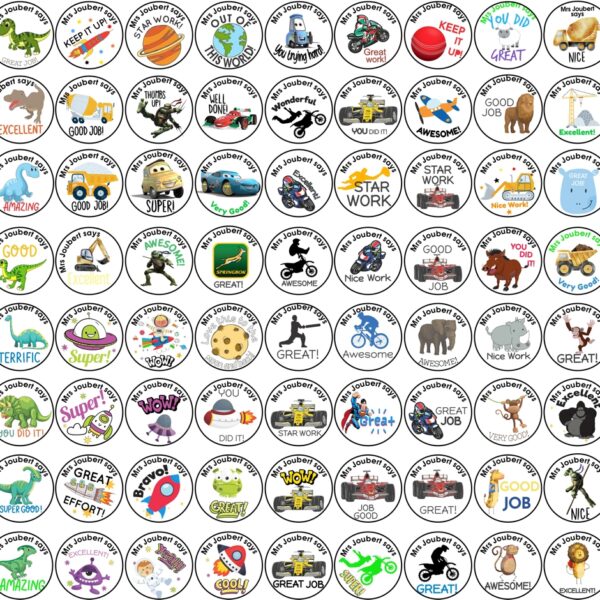 Mixed Reward Stickers