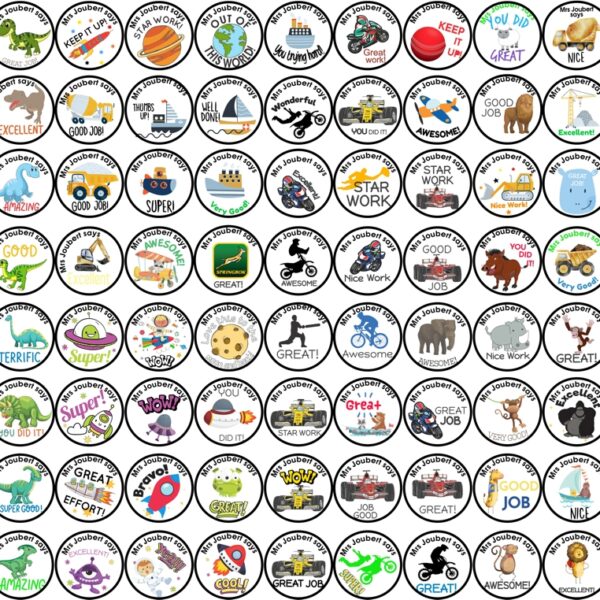 Boy Reward Stickers