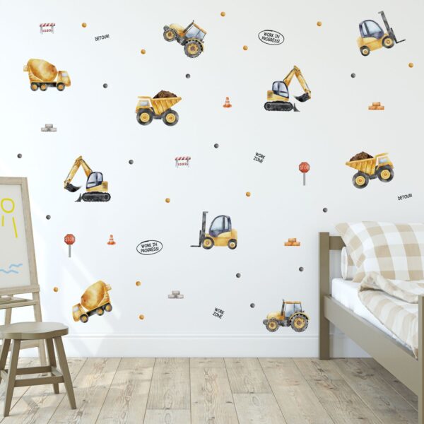 Watercolour Construction Pattern