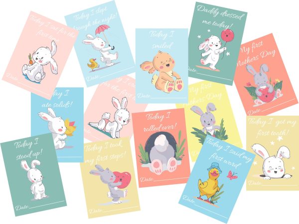 Bunny Milestone Cards