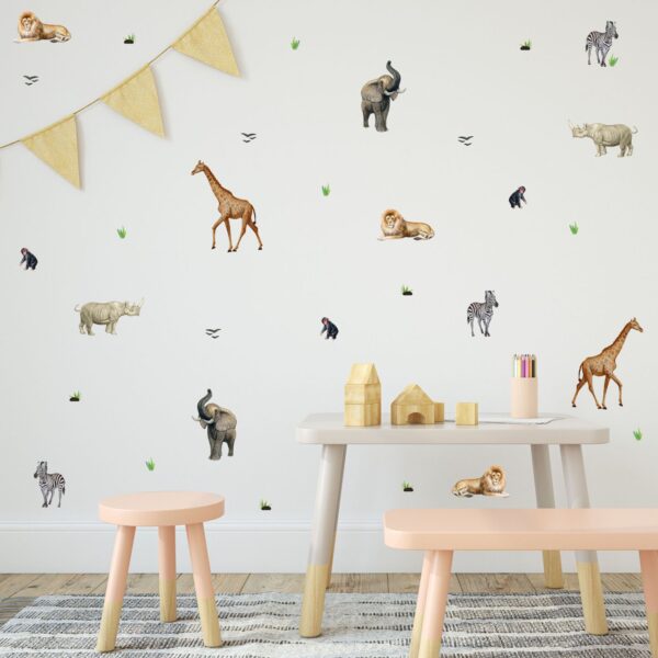 watercolour wild animal pattern