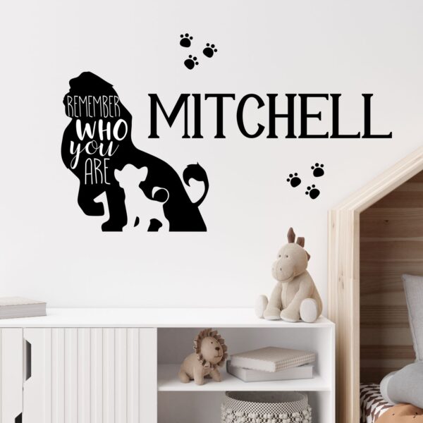 Lion King Silhouette & Name