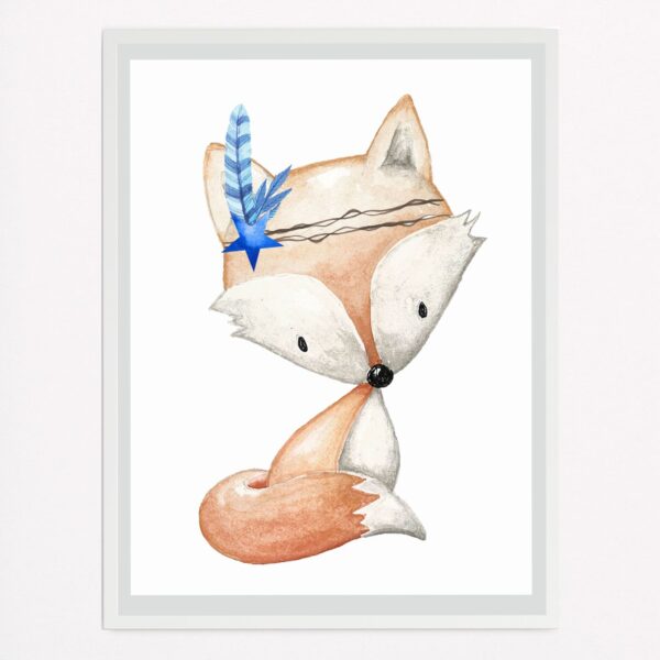 Forest Friends in Blue Fox