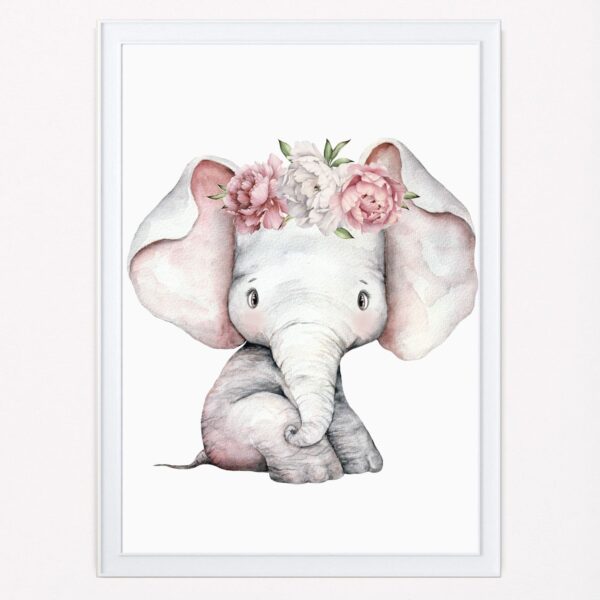 Cute Watercolour Elephant I