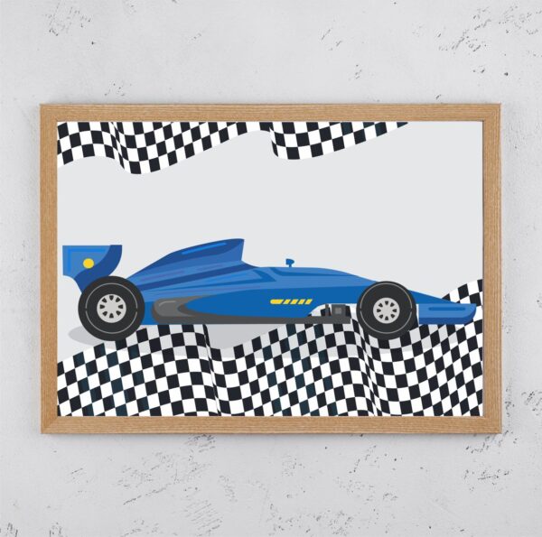 F1 Racing Cars - Blue