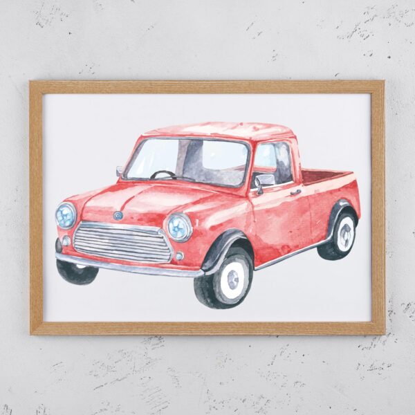 Retro Watercolour Bakkie