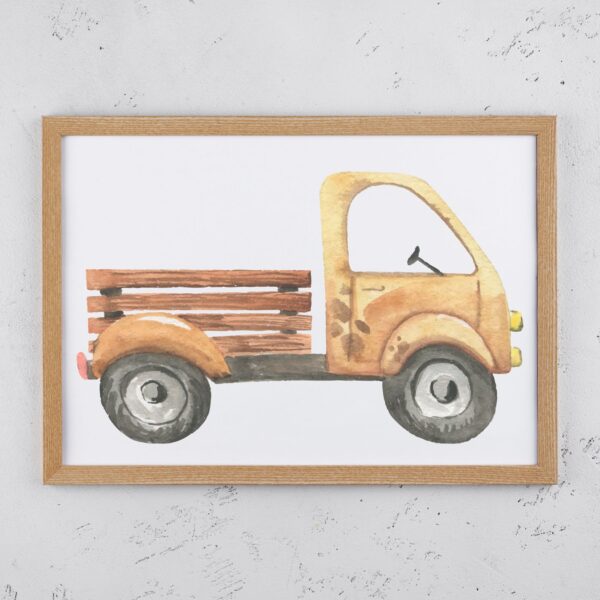 Retro Watercolour Truck