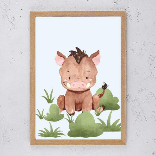 Wild Animals in Watercolour - Warthog