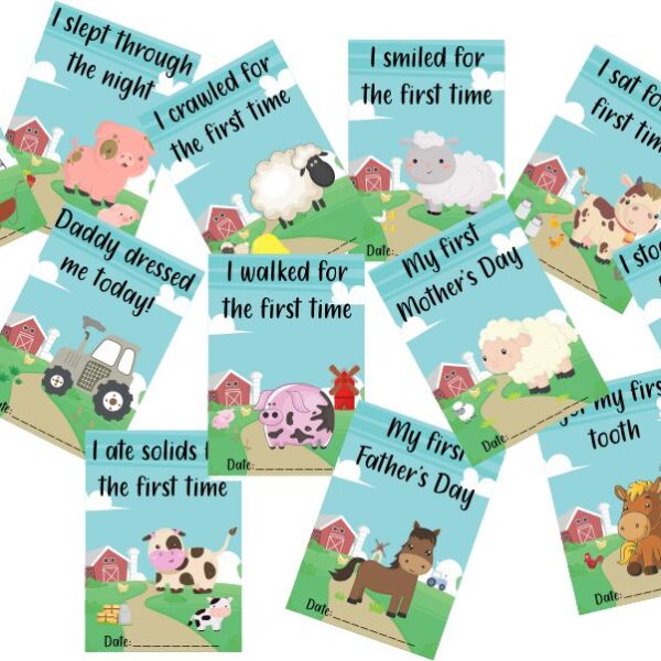 The Farm Milestone Cards
