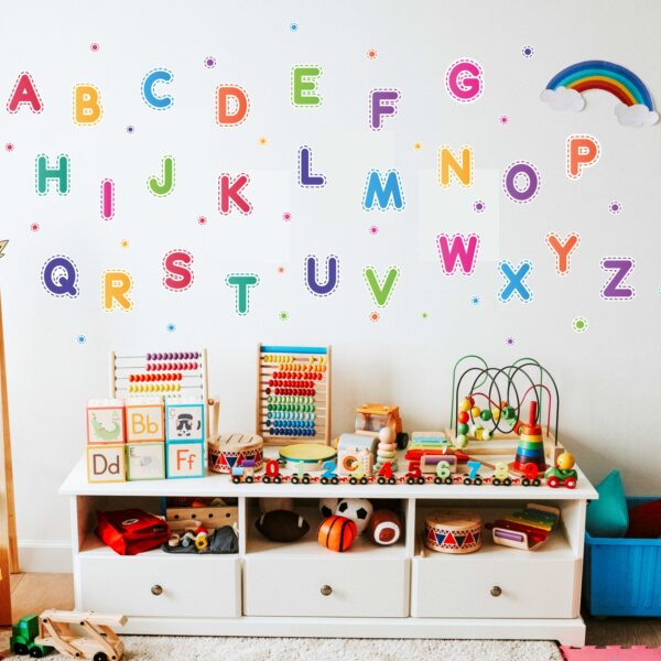 Bright Bubble Alphabet Letters