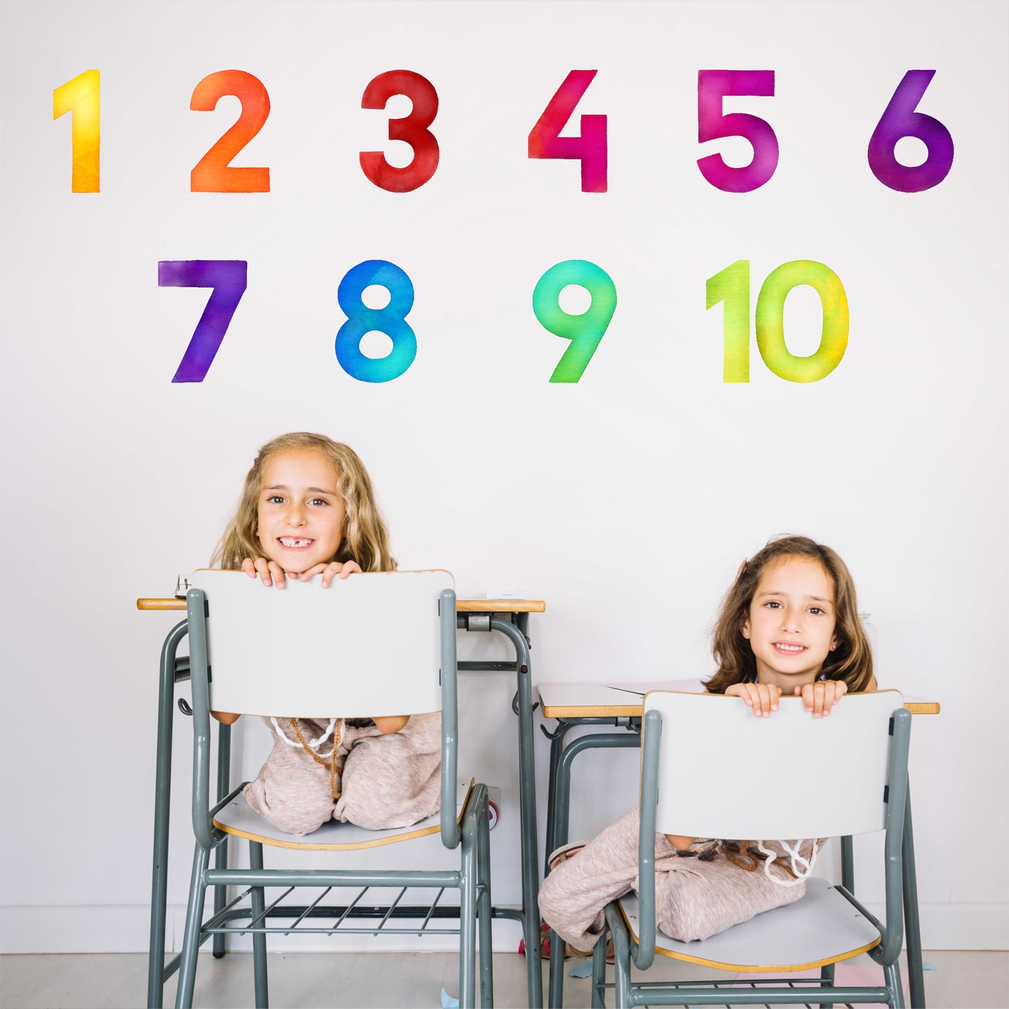 Watercolour Numbers